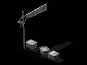 beech city-dry rice 42 3D Model