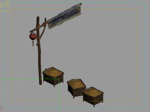 beech city-dry rice 42 3D Model