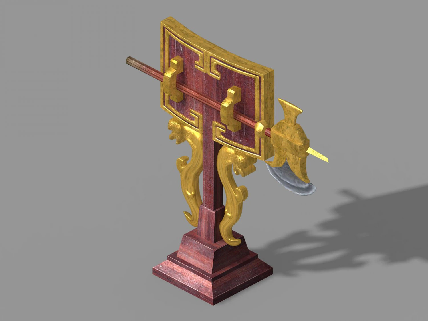 cheng yaojin-shelf knife 3D Model .c4d .max .obj .3ds .fbx .stl .blend