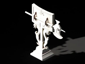 cheng yaojin-shelf knife 3D Model