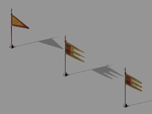 cheng yaojin-flag 2 3D Модель .c4d .max .obj .3ds .fbx .stl .blend 