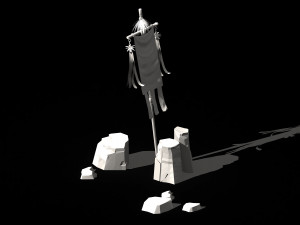 cheng yaojin-stone-flag 3D Model