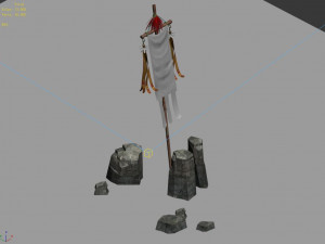 cheng yaojin-stone-flag 3D Model