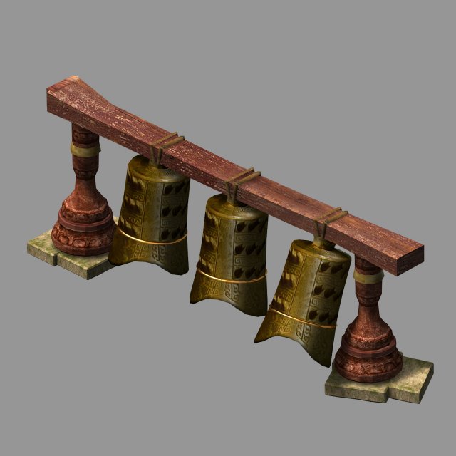 props-musical instruments-chimes 3D Модель .c4d .max .obj .3ds .fbx .stl .blend 