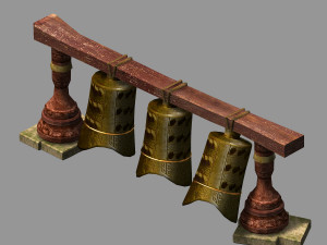 props-musical instruments-chimes 3D Model