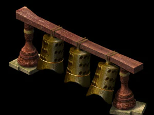props-musical instruments-chimes 3D Model