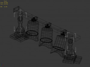 props-musical instruments-chimes 3D Модель