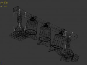 props-musical instruments-chimes 3D Model