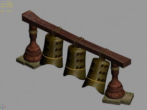 props-musical instruments-chimes 3D Модель