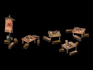 east city-tea stand Modelo 3D