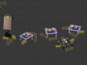 east city-tea stand Modelo 3D