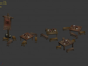 east city-tea stand Modelo 3D
