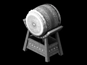 east city-drum 3D Model