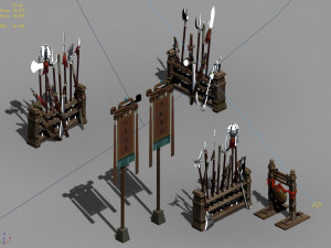 east city-arena-stage props Modèle 3D