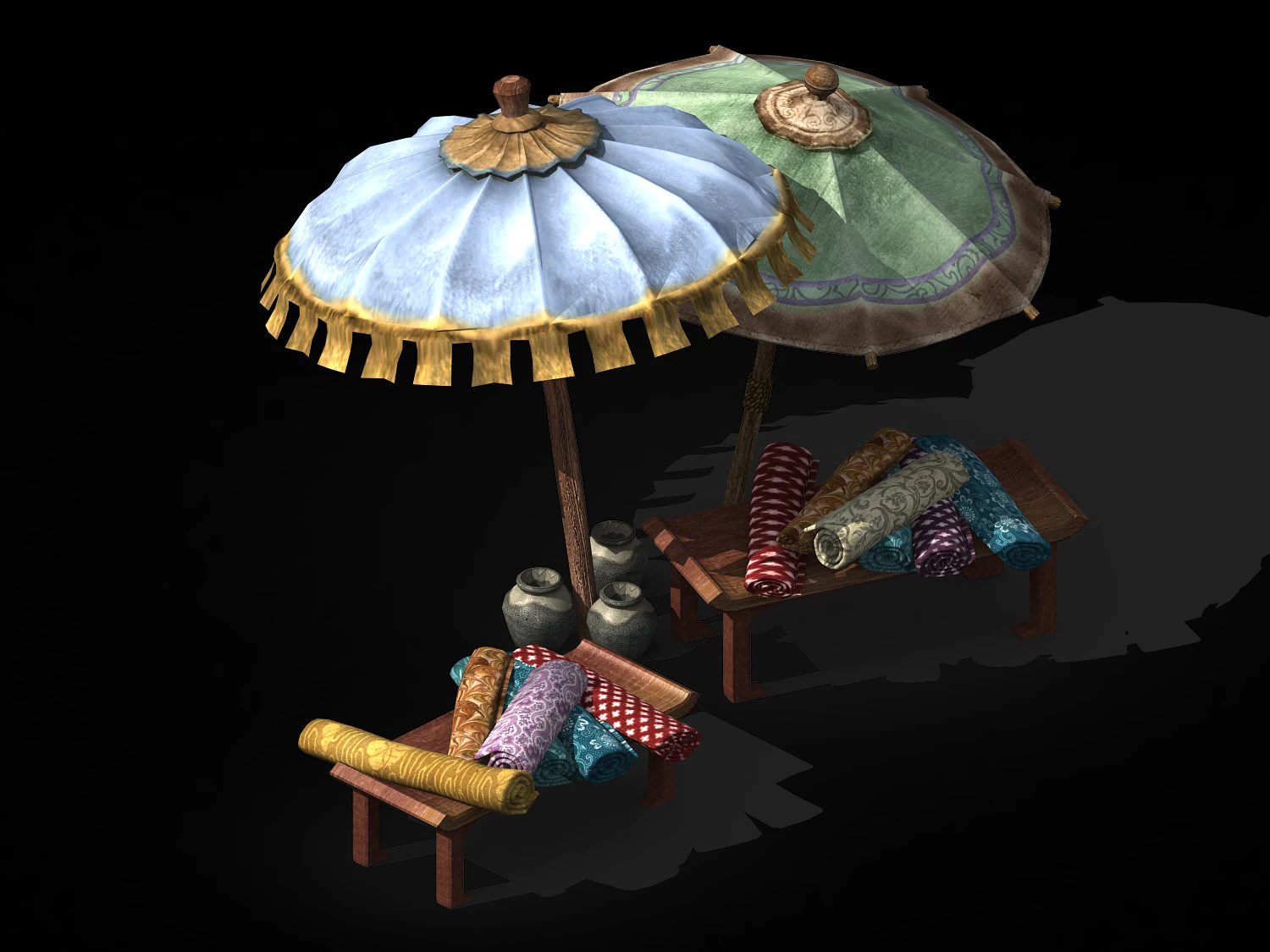 dongshi-cloth booth 3D Model .c4d .max .obj .3ds .fbx .stl .blend 