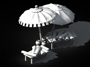 dongshi-cloth booth 3D Model