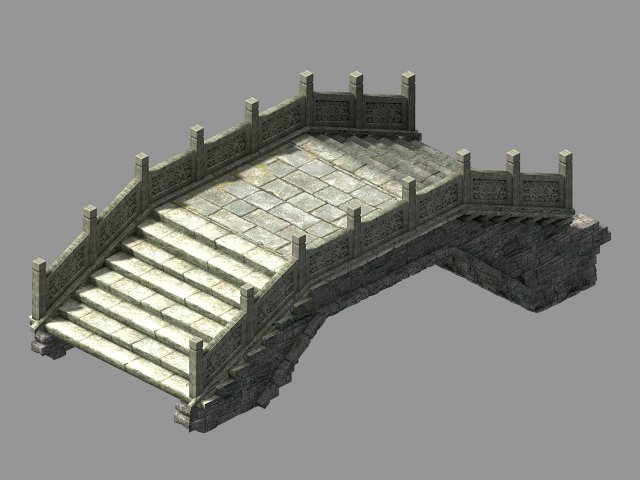 dongshi-stone bridge 3D Модель .c4d .max .obj .3ds .fbx .stl .blend 