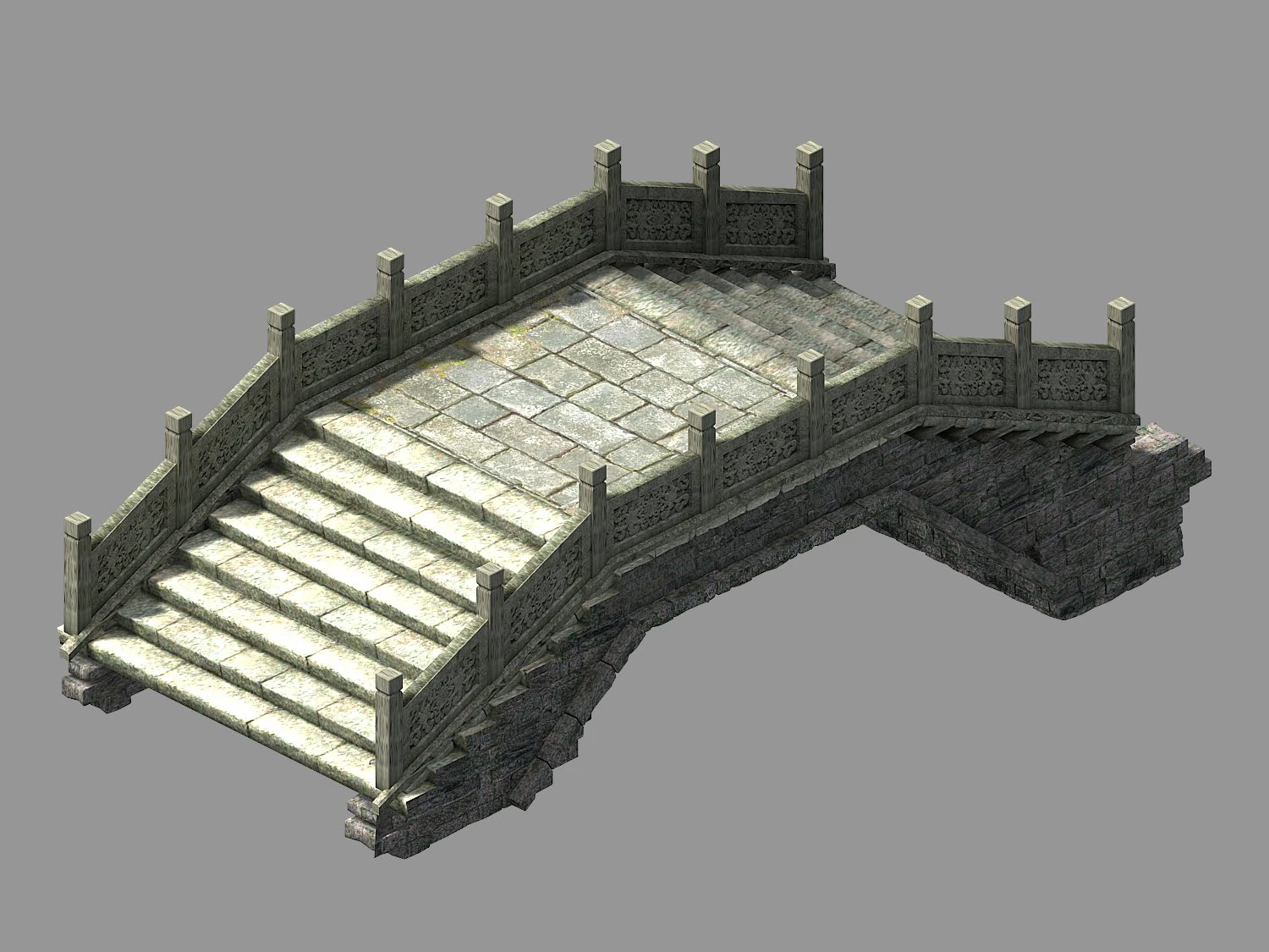 dongshi-stone bridge 3D Model .c4d .max .obj .3ds .fbx .stl .blend 