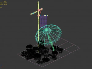 east city-fruit stand 01 3D Model