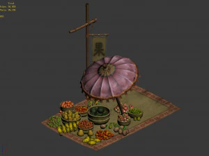 east city-fruit stand 01 3D Model