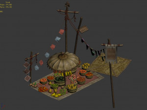 east city-fruit stand 03 3D-Modell