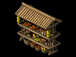 east city-fruit stand 04 3Dモデル