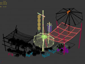 east city-fruit stand 05 3D Model