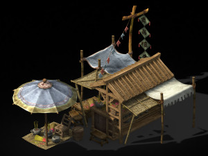 east city-sandalwood shop Model 3D