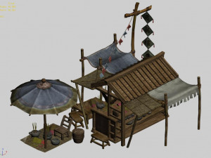 east city-sandalwood shop Model 3D