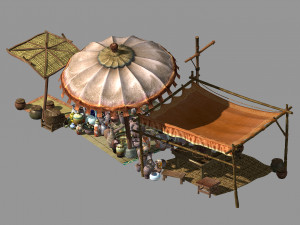 east city-ceramic stand 3D Model