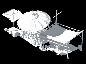 east city-ceramic stand 3D Model