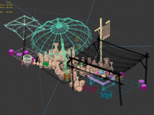 east city-ceramic stand 3D Model