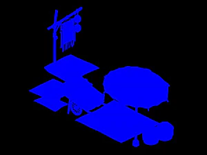 east city-watermelon stand 06 3D Model