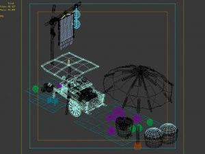 east city-watermelon stand 06 3D Model