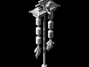 east city-stage street light Modelo 3D