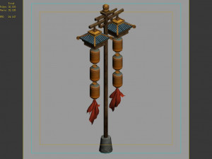 east city-stage street light Modelo 3D
