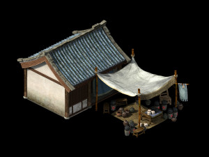 east city-medicine stall 05 3D Model