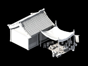 east city-medicine stall 05 3D Model