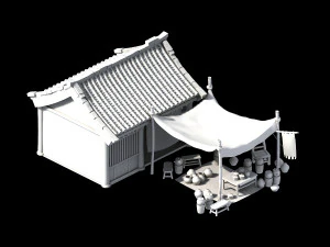 east city-medicine stall 05 3D Model