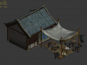 east city-medicine stall 05 3D Model