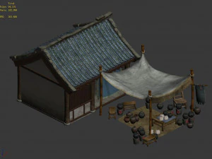 east city-medicine stall 05 3D Model