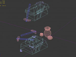 axe-hammer-iron table 03 3D Model