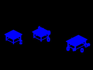 premium wine table 54 3D Model
