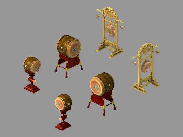 drum-wooden shelf 12 Modelo 3D .c4d .max .obj .3ds .fbx .stl .blend 