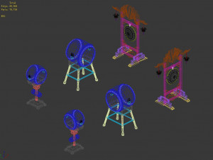 drum-wooden shelf 12 Modelo 3D