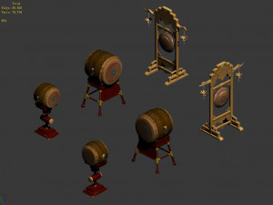 drum-wooden shelf 12 Modelo 3D