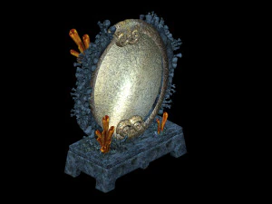 undersea-bronze mirror 03 3D Model