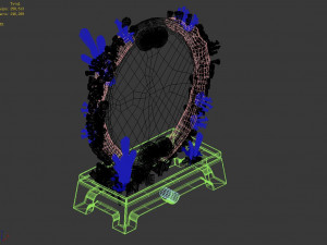 undersea-bronze mirror 03 Modèle 3D
