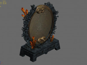 undersea-bronze mirror 03 Modèle 3D