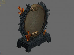 undersea-bronze mirror 03 3D Model